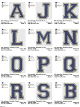 Varsity Sports Alphabet Embroidery Set